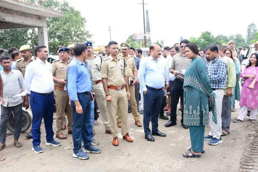 मेरठ डीएम और एसएसपी ने किया कांवड़ मार्ग का निरीक्षण