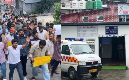पौड़ी: निजी अस्पताल में प्रसूता और नवजात की मौत पर बवाल, आक्रोशित लोगों ने निकाला जुलूस