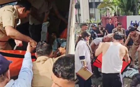 देहरादून: भरभराकर गिर पड़ी सर्वे ऑफ इंडिया की दीवार, एक युवक गंभीर रूप से घायल