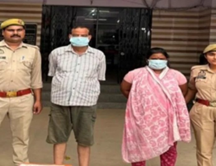 अलीगढ़ में BJP नेता को हनीट्रैप में फंसाकर ब्लैकमेल! अश्लील वीडियो बनाकर पहले 2 लाख वसूले, फिर मांगे 5 लाख; दंपती गिरफ्तार