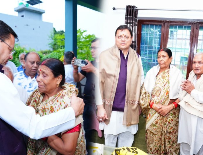 शहीद पैराट्रूपर अमित अणथ्वाल के परिजनों को CM धामी ने किया सम्मानित, ऑपरेशन रणदोरी बेहक में दिखाया था अद्भुत शौर्य
