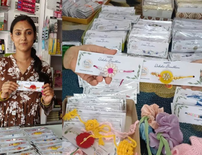 बहू ने प्राइवेट नौकरी छोड़कर सास के साथ शुरू किया राखी का स्वरोजगार, चल निकला कारोबार
