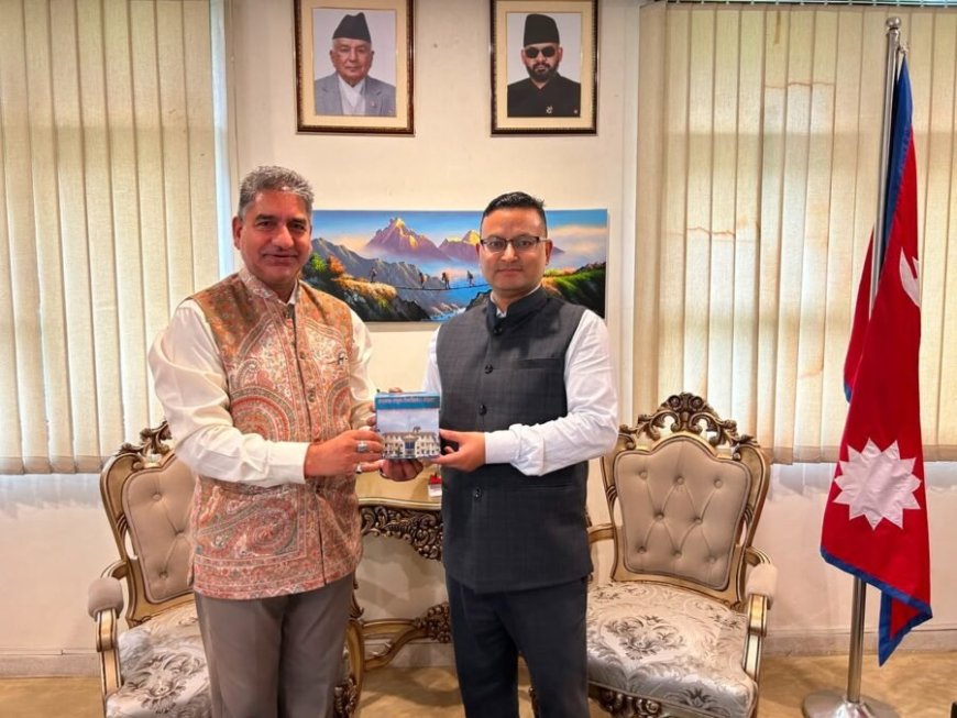भारत-नेपाल संस्कृत अनुसंधान सहयोग को नई दिशा, उत्तराखंड ने संभाली अग्रणी भूमिका, नई दिल्ली में नेपाल के कार्यवाहक राजदूत डॉ. सुरेन्द्र थापा से संस्कृत शिक्षा सचिव दीपक कुमार की मुलाकात