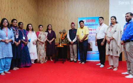 श्री गुरु राम राय विश्वविद्यालय में परिणाम आधारित शिक्षा को लेकर शिक्षकों के लिए कार्यशाला आयोजित