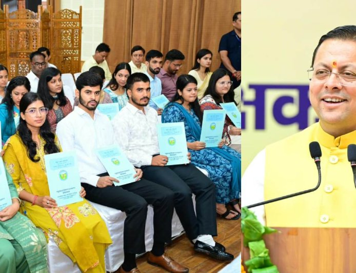 पशुपालन, गन्ना विकास विभाग में 101 चयनित युवाओं को मिले नियुक्ति पत्र, CM बोले अब तक 34 हजार सरकारी नौकरियां दी