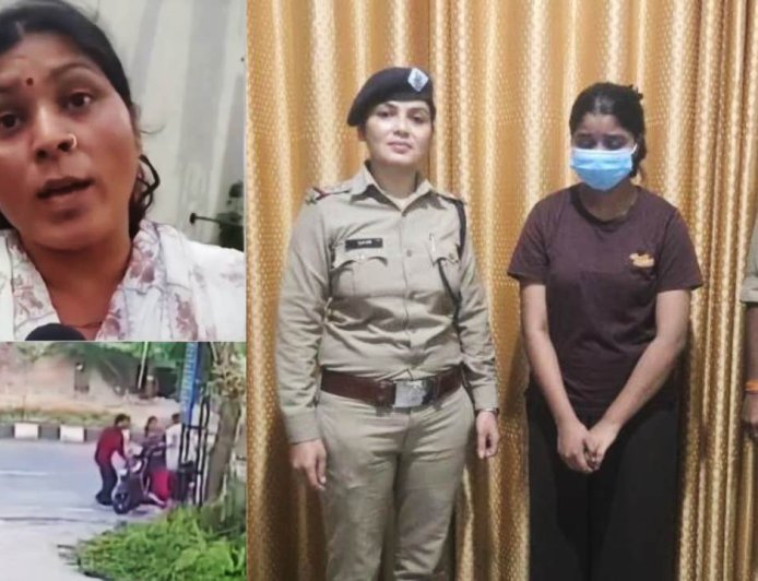 डेयरी के पैसे न लौटाने पर थी खुन्नस, दोस्तों के साथ मिलकर रची महिला के अपहरण की साजिश, आरोपी लड़की गिरफ्तार, 4 की तलाश जारी