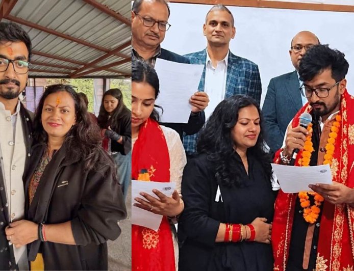 बेटे को चुनाव जिताने के लिए मां ने लिया कॉलेज में लिया दाखिला, नंगे पांव मांगे वोट,जीत के बाद छलके आंसू