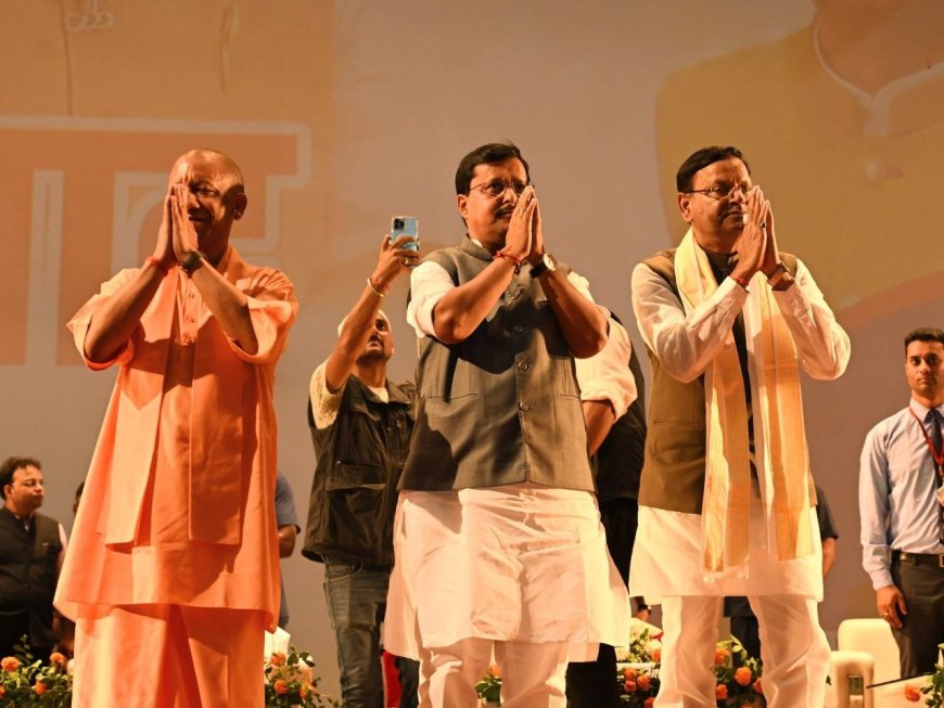 मेरठ पहुंचे नितिन नबीन और सीएम योगी ने किया युवाओं से संवाद