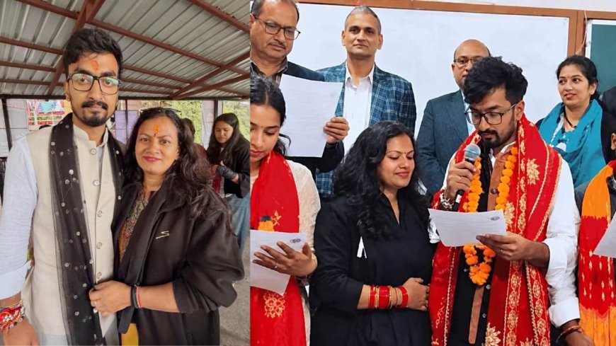 बेटे को चुनाव जिताने के लिए मां ने लिया कॉलेज में लिया दाखिला, नंगे पांव मांगे वोट,जीत के बाद छलके आंसू