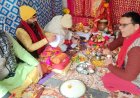 बदरीनाथ धाम में नवरात्र शुरू, घट स्थापना के साथ मां भगवती का अभिषेक