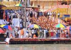 हरिद्वार में कैबिनेट बैठक से पहले सीएम धामी और मंत्रियों ने की गंगा पूजा, प्रदेश की सुख समृद्धि की कामना की