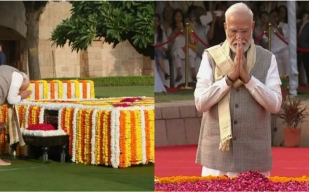 राष्ट्रपति मुर्मू, प्रधानमंत्री मोदी समेत तमाम गणमान्यों ने महात्मा गांधी और शास्त्रीजी को दी श्रद्धांजलि