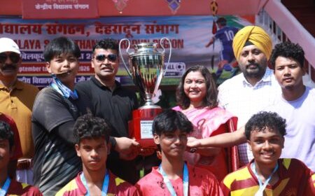 55वीं के.वि.एस. राष्ट्रीय खेल प्रतियोगिता : केन्द्रीय विद्यालय ONGC, देहरादून में भव्य समापन समारोह सम्पन्न