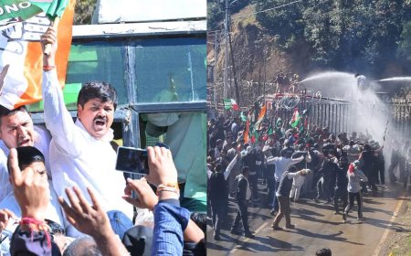गैरसैंण में कांग्रेस-UKD का जोरदार प्रदर्शन, बैरिकेडिंग तोड़कर  विधानसभा के करीब पहुंचे प्रदर्शनकारी, धरे रहे इंतजाम
