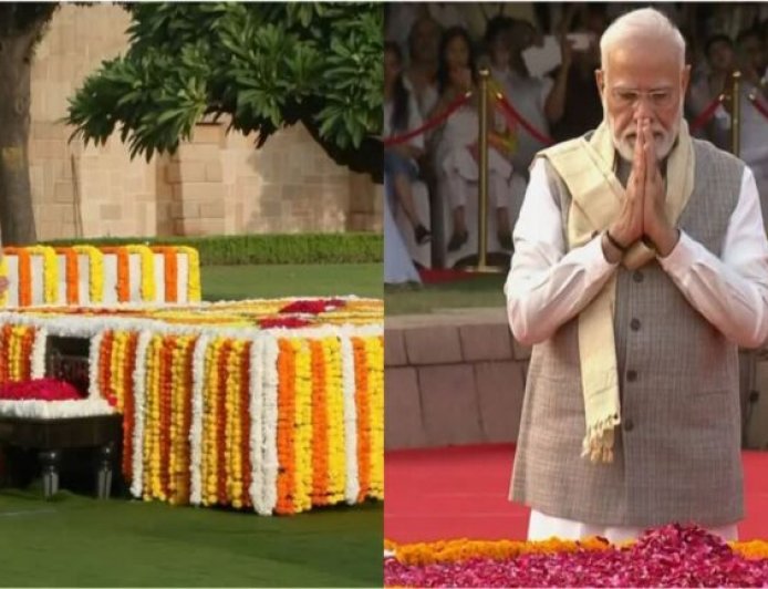 राष्ट्रपति मुर्मू, प्रधानमंत्री मोदी समेत तमाम गणमान्यों ने महात्मा गांधी और शास्त्रीजी को दी श्रद्धांजलि
