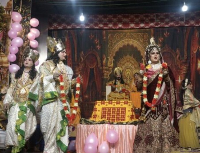 श्री आदर्श रामलीला ट्रस्ट, राजपुर द्वारा संचालित श्रीराम लीला मे राम-सीता विवाह व राम वन गमन का हुआ भावपूर्ण मंचन