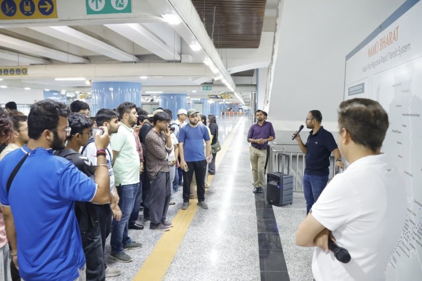 एनसीआरटीसी ने सोशल मीडिया इन्फ्लुएंसर्स और आईआईटी के छात्रों को नमो भारत की टैक्नालॉजी से कराया परिचित